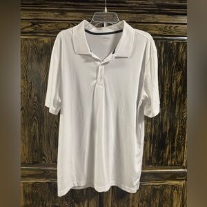 Men’s white polo